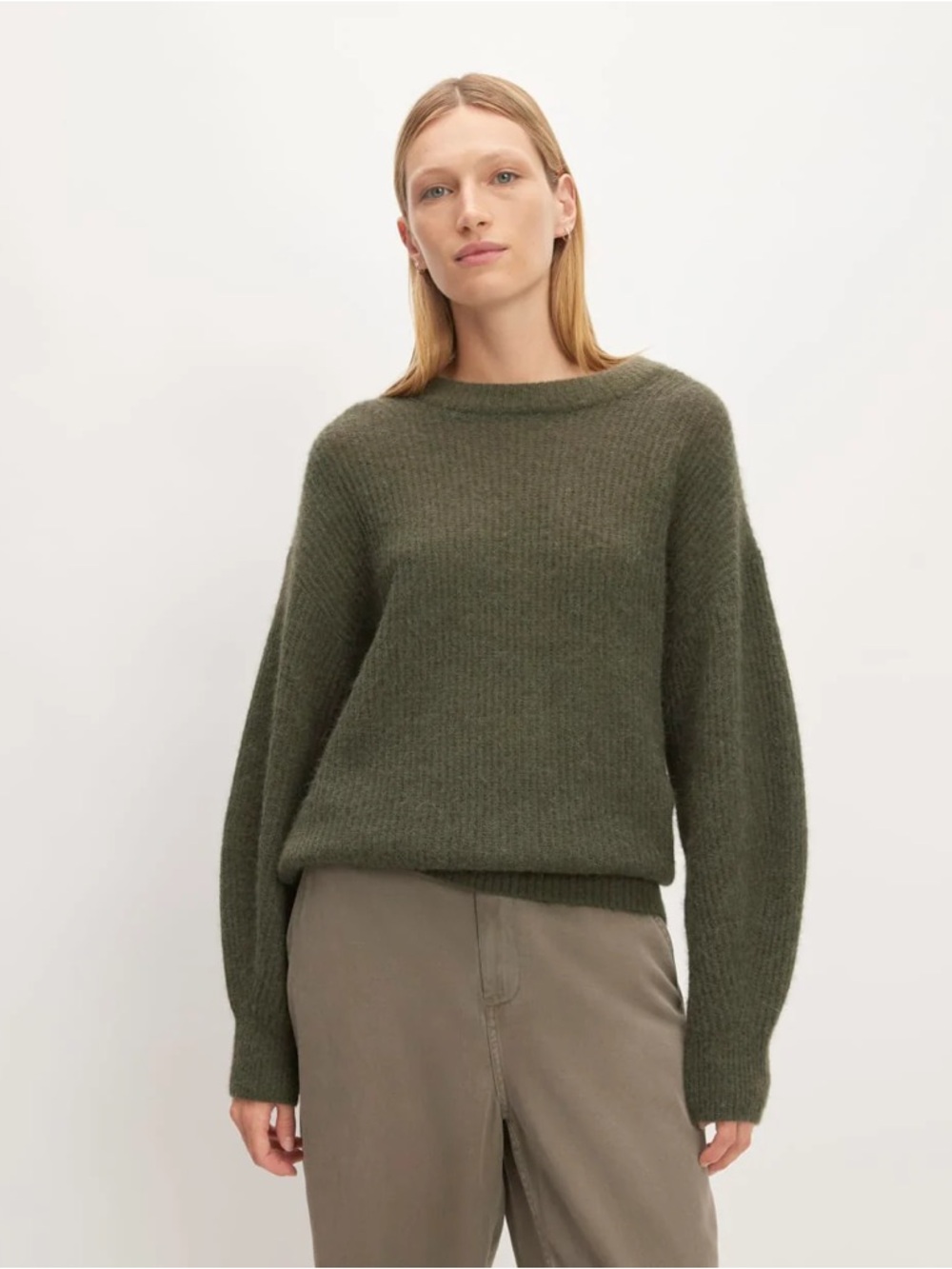 Everlane The Cocoon Crew in Alpaca - 19.5” PTP